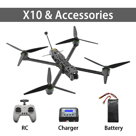 X10 FPV non-foldable FPV drone ,6S 8000mah battery
