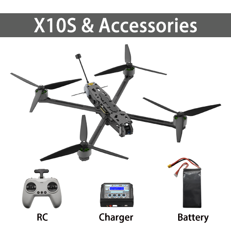 X10S non-foldable FPV drone ,6S 10000mah battery