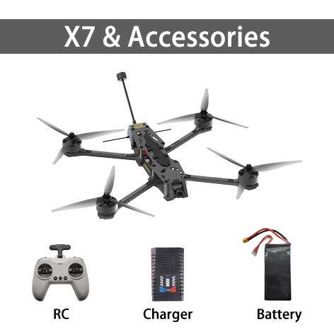 X7 FPV non-foldable FPV drone ,6S 5000mah battery ,