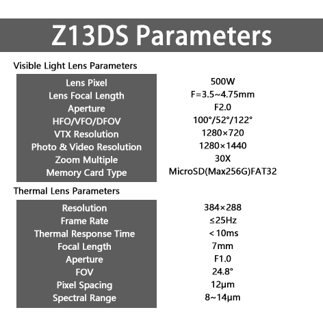 Z13DS FPV Drone AI-Guided .Thermal Imaging，8kg payload 6S 12000MAH